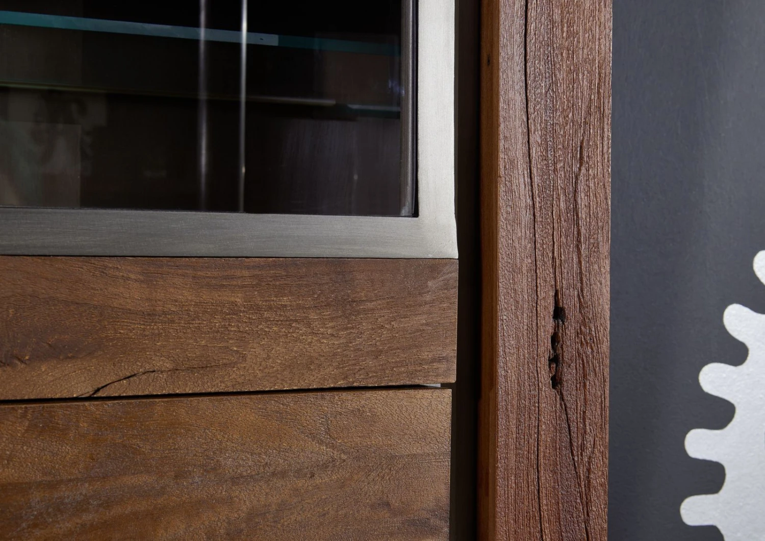 Vitrine 48x35 Manguier Laqué Brun AMSTERDAM #12 3 Vitrine 48x35 Manguier Laqué Brun AMSTERDAM #12 – Image 3