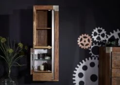 Vitrine 48x35 Manguier Laqué Brun AMSTERDAM #12 9 Vitrine 48x35 Manguier Laqué Brun AMSTERDAM #12 -Massivmoebel24 09 320 877 0012 4