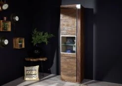 Vitrine 55x45 Manguier Laqué Brun AMSTERDAM #20