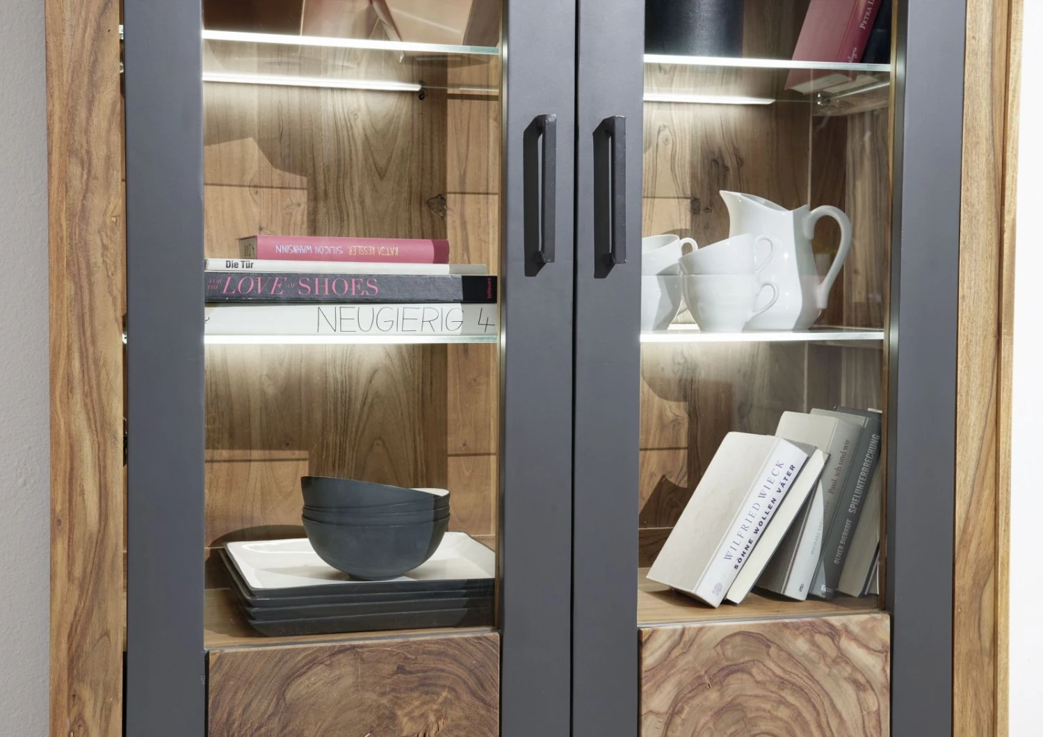 Vitrine 103x40 Palissandre Teinté Brun TURIN #050 5 Vitrine 103x40 Palissandre Teinté Brun TURIN #050 – Image 5