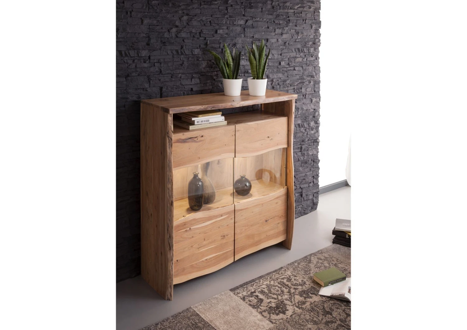 Buffet 131x45 Acacia Laqué Bois Naturel PURE ACACIA #105 2 Buffet 131x45 Acacia Laqué Bois Naturel PURE ACACIA #105 – Image 2