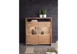 Buffet 131x45 Acacia Laqué Bois Naturel PURE ACACIA #105 11 Buffet 131x45 Acacia Laqué Bois Naturel PURE ACACIA #105 -Massivmoebel24 09 320 886 0105 3