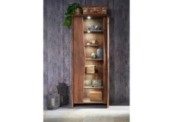 Vitrine 81x45 Acacia Laqué Brun PURE ACACIA #207 -Massivmoebel24 09 320 886 2007 3