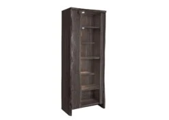 Vitrine 81x45 Acacia Laqué Gris Taupe PURE ACACIA #406 -Massivmoebel24 09 320 886 4006 9