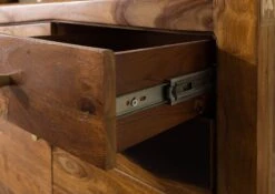 ANCONA #215 Buffet En Bois De Sheesham - Laqué / Brun Foncé 100x45x80 -Massivmoebel24 09 321 699 2015 05