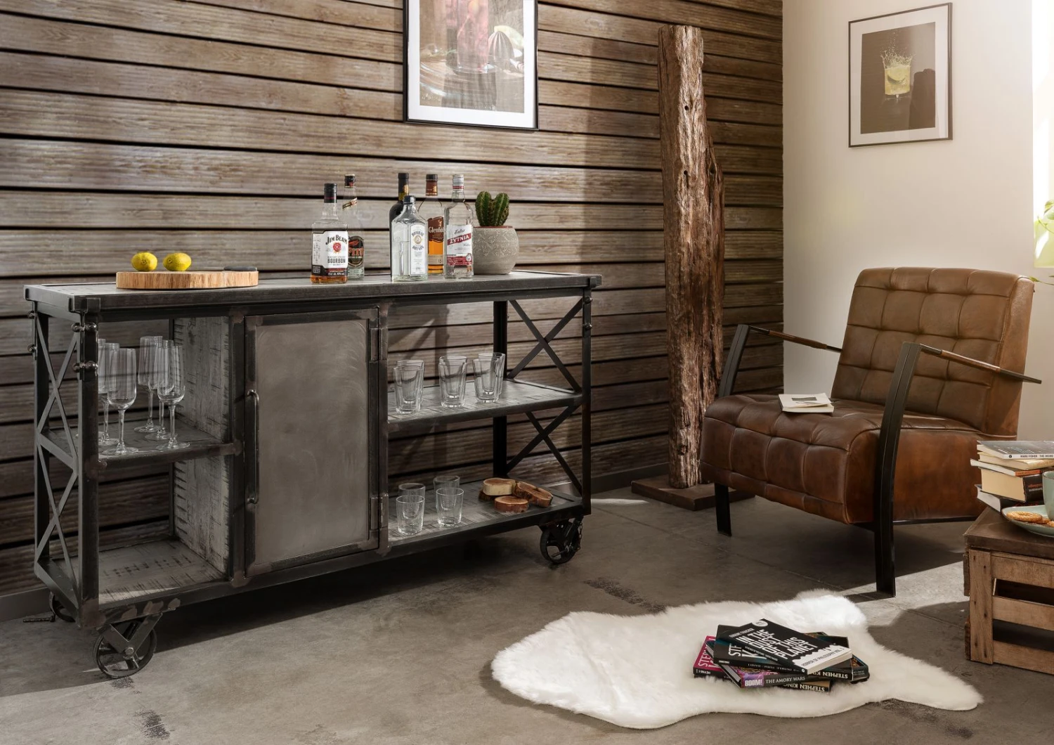 Desserte 137x46 Manguier Laqué Gris HEAVY INDUSTRY #124 1 Desserte 137x46 Manguier Laqué Gris HEAVY INDUSTRY #124