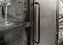 Desserte 137x46 Manguier Laqué Gris HEAVY INDUSTRY #124 12 Desserte 137x46 Manguier Laqué Gris HEAVY INDUSTRY #124 -Massivmoebel24 09 322 677 0124 5