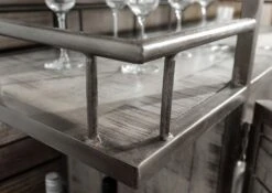 Bar 117x46 Manguier Laqué Gris HEAVY INDUSTRY #167 12 Bar 117x46 Manguier Laqué Gris HEAVY INDUSTRY #167 -Massivmoebel24 09 322 677 0167 5