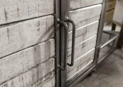 Bar 117x46 Manguier Laqué Gris HEAVY INDUSTRY #167 13 Bar 117x46 Manguier Laqué Gris HEAVY INDUSTRY #167 -Massivmoebel24 09 322 677 0167 6