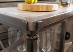 Desserte 137x46 Manguier Laqué Brun HEAVY INDUSTRY #224 11 Desserte 137x46 Manguier Laqué Brun HEAVY INDUSTRY #224 -Massivmoebel24 09 322 677 0224 4