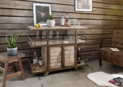 Bar 117x46 Manguier Laqué Brun HEAVY INDUSTRY #267