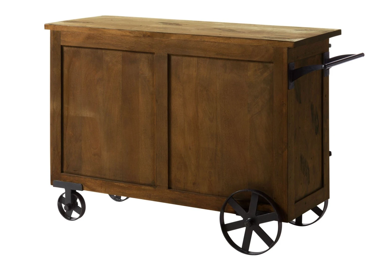 Desserte En Bois De Manguier Laqué Marron RAILWAY #397 9 Desserte En Bois De Manguier Laqué Marron RAILWAY #397 – Image 9