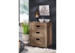 Meuble D'appoint 45x40 Palissandre Huilé Gris Taupe NATURE GREY #714