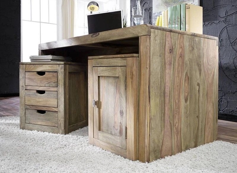 Meuble D'appoint 45x40 Palissandre Huilé Gris Taupe NATURE GREY #714 6 Meuble D'appoint 45x40 Palissandre Huilé Gris Taupe NATURE GREY #714 – Image 6