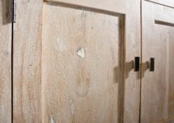 Buffet 90x40 Acacia Blanchi Blanc NATURE WHITE #81 -Massivmoebel24 09 330 552 0081 4