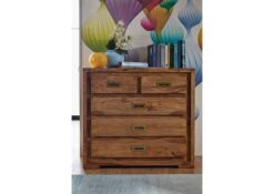 Commode 95x47 Palissandre Huilé Brun NATURE BROWN #854 -Massivmoebel24 09 330 554 8054 3