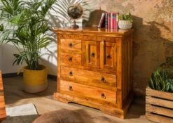 Commode 87x50 Acacia Laqué Miel OXFORD #0446