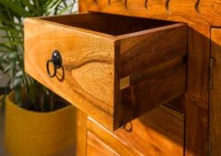 Commode 87x50 Acacia Laqué Miel OXFORD #0446 -Massivmoebel24 09 330 610 0009 6