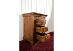 Petite Commode 40x38 Acacia Laqué Miel OXFORD #0502 -Massivmoebel24 09 330 610 00P2 02