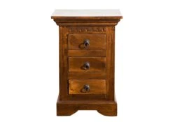 Petite Commode 40x38 Acacia Laqué Miel OXFORD #0502 -Massivmoebel24 09 330 610 00P2 09