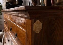 Commode 145x49 Acacia Laqué Miel OXFORD #0524 -Massivmoebel24 09 330 610 00P6 5