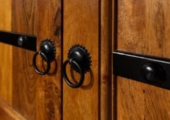 Buffet 107x54 Acacia Laqué Miel OXFORD #0505 -Massivmoebel24 09 330 610 00P8 5