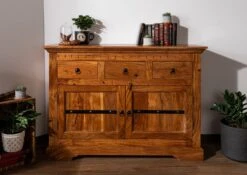 Buffet 120x40 Acacia Laqué Miel OXFORD #0531 -Massivmoebel24 09 330 610 00P9 3