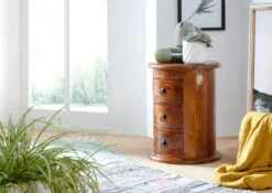 Commode 42x42 Acacia Laqué Miel OXFORD #0337