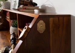 Secrétaire 107x50 Acacia Laqué Miel OXFORD #0515 -Massivmoebel24 09 330 610 0P38 6