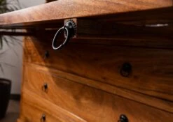 Secrétaire 107x50 Acacia Laqué Miel OXFORD #0515 -Massivmoebel24 09 330 610 0P38 7