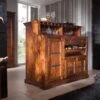 Meuble Bar 140x66 Acacia Laqué Miel OXFORD #0903