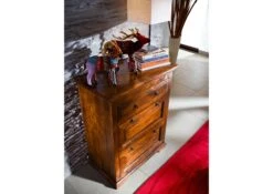 Commode 80x45 Acacia Laqué Miel OXFORD #0904 -Massivmoebel24 09 330 610 9604 4