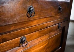 Commode 80x45 Acacia Laqué Miel OXFORD #0904 -Massivmoebel24 09 330 610 9604 6