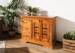 Buffet 106x50 Acacia Laqué Miel OXFORD #0408