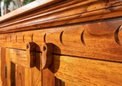 Buffet 106x50 Acacia Laqué Miel OXFORD #0408 -Massivmoebel24 09 330 611 4506 6