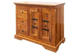 Buffet 106x50 Acacia Laqué Miel OXFORD #0408 -Massivmoebel24 09 330 611 4506 9
