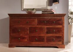 Commode 145x49 Acacia Laqué Nougat OXFORD #524 -Massivmoebel24 09 330 620 00P6 3
