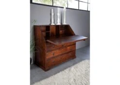 Secrétaire 107x50 Acacia Laqué Nougat OXFORD #515 -Massivmoebel24 09 330 620 0P38 04