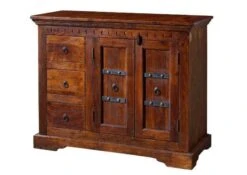 Buffet 106x50 Acacia Laqué Nougat OXFORD #408 -Massivmoebel24 09 330 620 4506 9