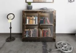 Commode 90x40 Manguier Laqué Brun HEAVY INDUSTRY #247 10 Commode 90x40 Manguier Laqué Brun HEAVY INDUSTRY #247 -Massivmoebel24 09 330 677 0247 3