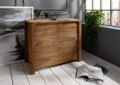 Commode 96x50 Palissandre Huilé Brun BUENO #1004