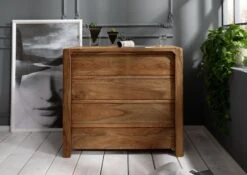 Commode 96x50 Palissandre Huilé Brun BUENO #1004 -Massivmoebel24 09 330 679 1004 3