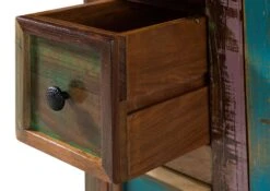 Buffet 110x40 Bois De Récupération Laqué Multicolore NATURE OF SPIRIT #17 15 Buffet 110x40 Bois De Récupération Laqué Multicolore NATURE OF SPIRIT #17 -Massivmoebel24 09 330 700 5116 06