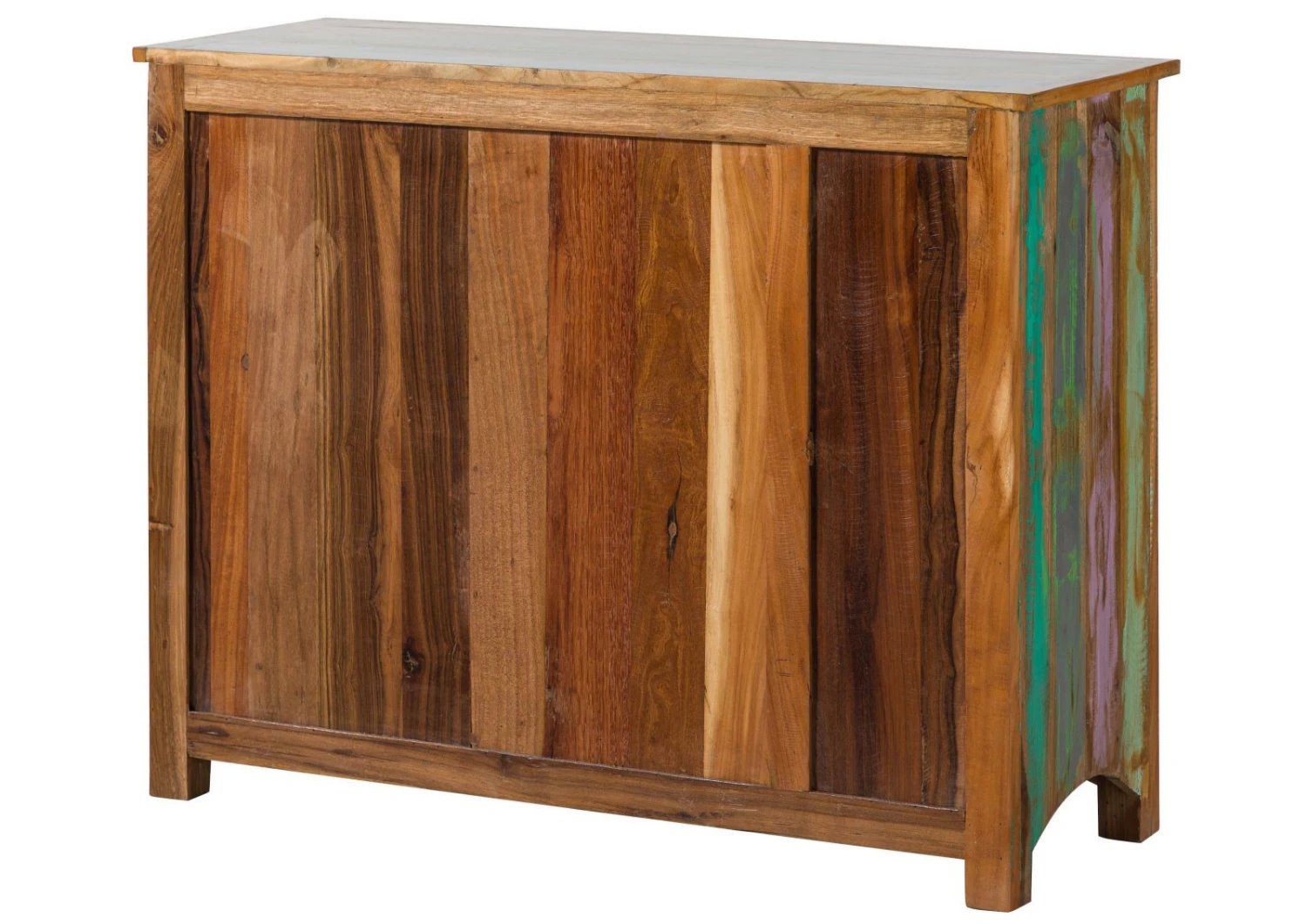 Buffet 110x40 Bois De Récupération Laqué Multicolore NATURE OF SPIRIT #17 10 Buffet 110x40 Bois De Récupération Laqué Multicolore NATURE OF SPIRIT #17 – Image 10
