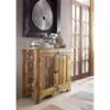 Buffet 90x40 Bois De Récupération Laqué Multicolore NATURE OF SPIRIT #19