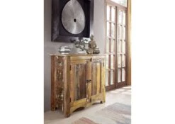 Buffet 90x40 Bois De Récupération Laqué Multicolore NATURE OF SPIRIT #19