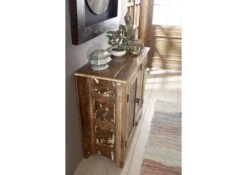 Buffet 90x40 Bois De Récupération Laqué Multicolore NATURE OF SPIRIT #19 -Massivmoebel24 09 330 700 5118 3