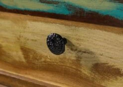 Commode 100x42 Bois De Récupération Laqué Multicolore NATURE OF SPIRIT #49 -Massivmoebel24 09 330 700 5148 05