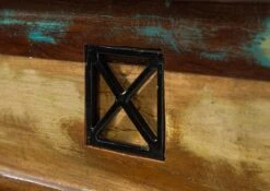 Commode 100x42 Bois De Récupération Laqué Multicolore NATURE OF SPIRIT #49 -Massivmoebel24 09 330 700 5148 06