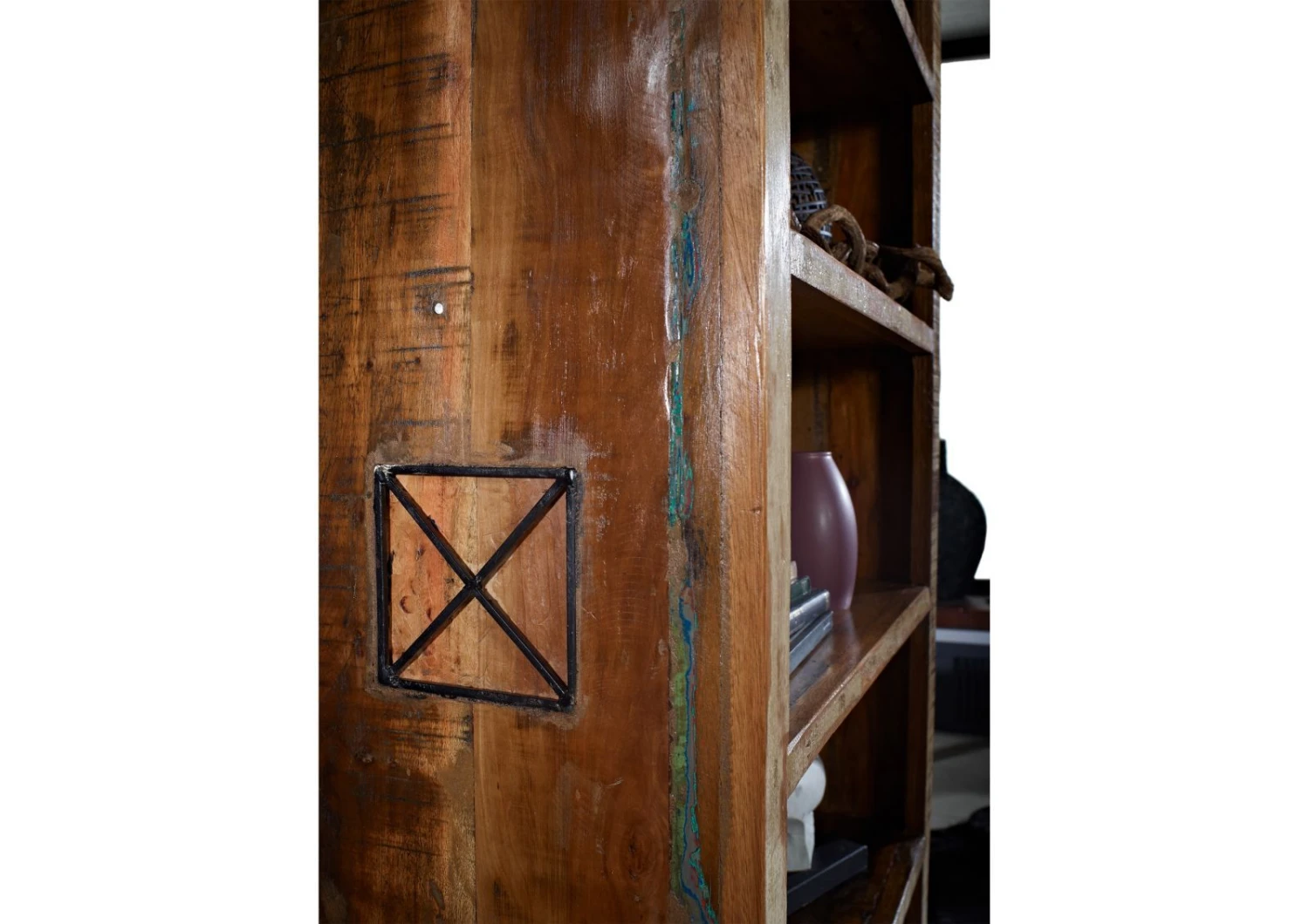 Étagère 90x40 Bois De Récupération Laqué Multicolore NATURE OF SPIRIT #57 5 Étagère 90x40 Bois De Récupération Laqué Multicolore NATURE OF SPIRIT #57 – Image 5